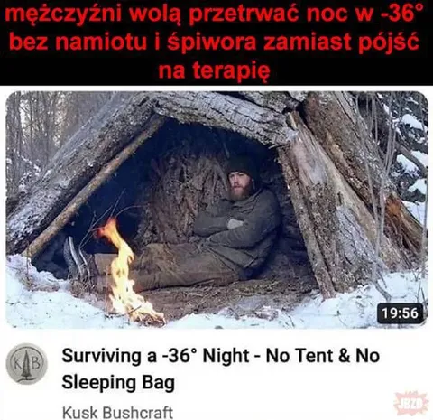 Mężczyźni wybierają mróz zamiast terapii