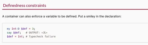 Definedness Constraints Smiley