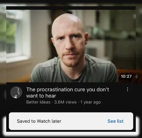 Saved to Watch Later