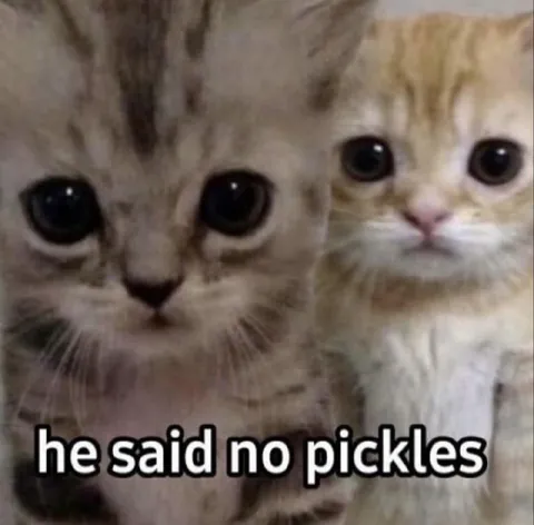 He Said No Pickles