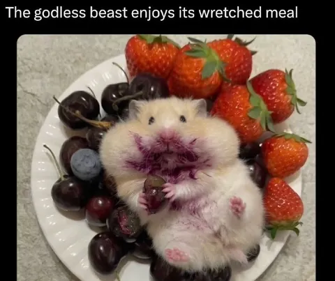 Godless Beast Enjoys Fruit Feast
