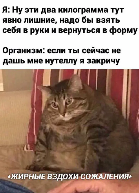Организм требует нутеллу