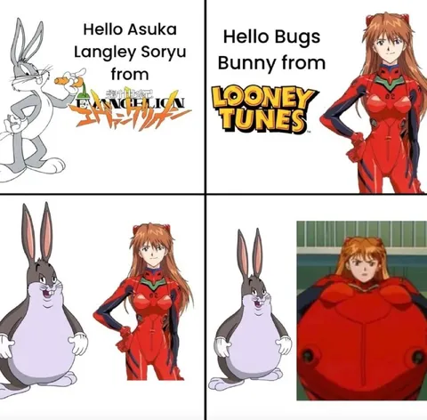 Asuka Meets Bugs Bunny