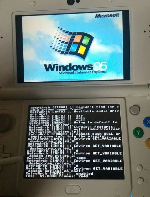 Windows 95 on a Nintendo 3DS
