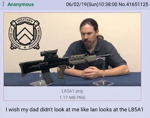 When Dad Looks at the L85A1