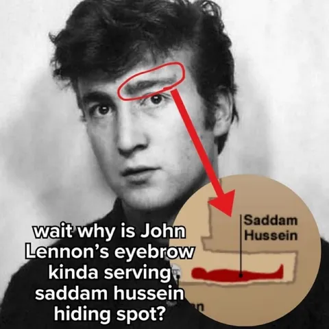 John Lennon’s Saddam Eyebrow