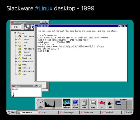 Slackware Linux Desktop 1999