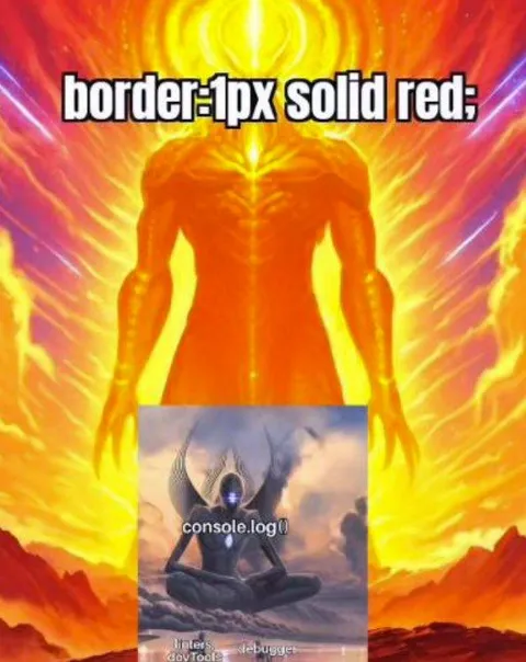 Border Solid Red Enlightenment