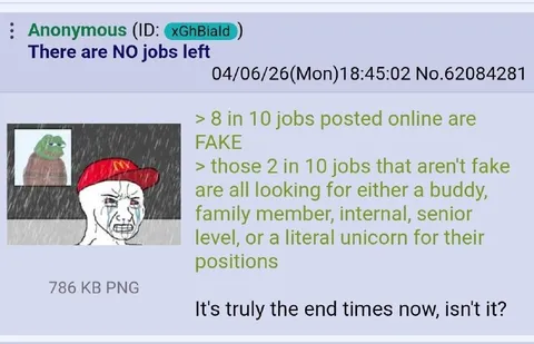 There Are No Jobs Left