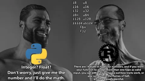 Python Integer vs Rust Types