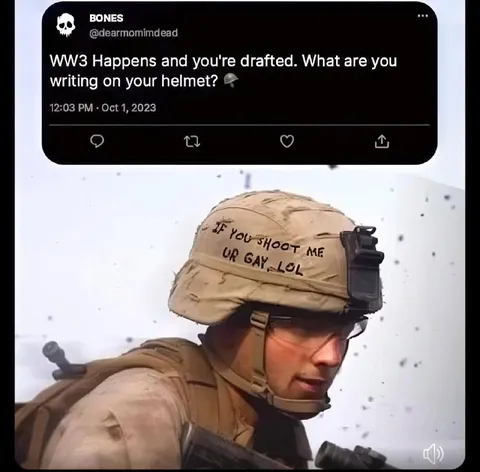 WW3 Helmet Inscription