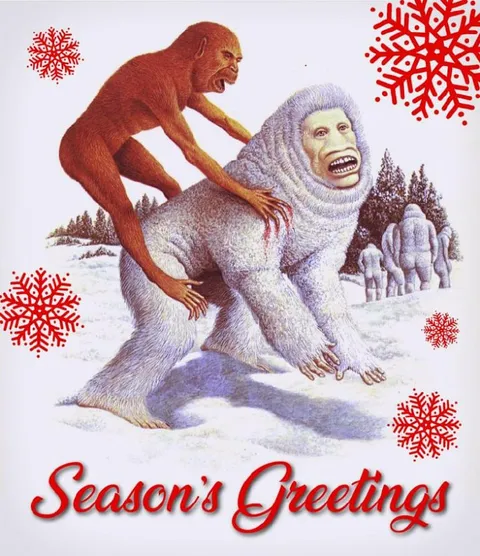 Orangutan Riding a Yeti