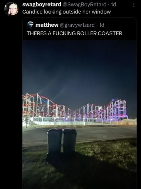 Candice Sees a Roller Coaster