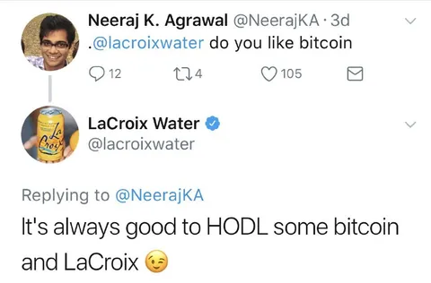 HODL Bitcoin and LaCroix
