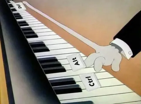 Pressing Ctrl Alt Del