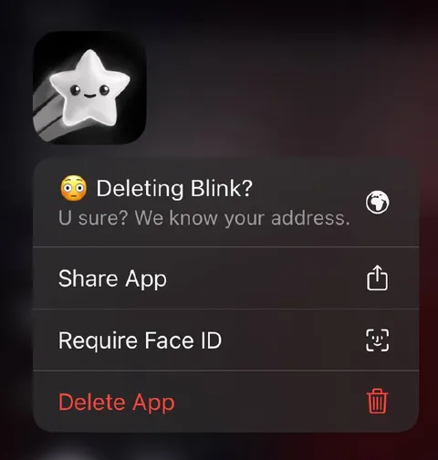 Deleting Blink App