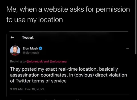 Website Location Permission