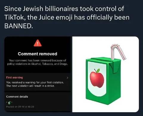 TikTok Bans the Juice Emoji