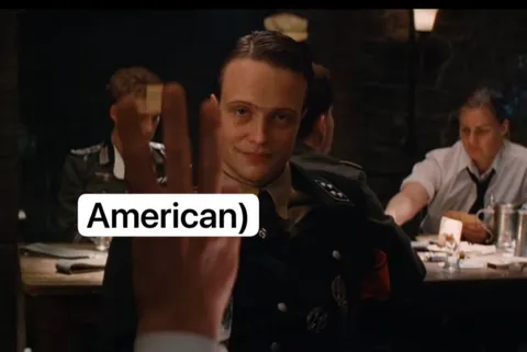 American скобочка в конце
