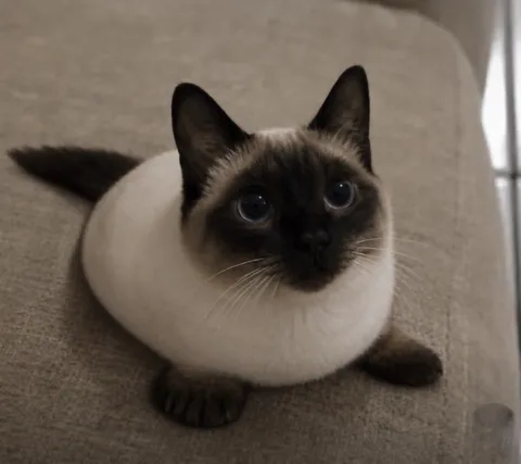 Настоящий сиамский кот