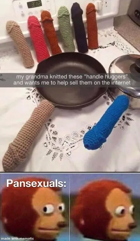 Pansexuals See Knitted Handle Huggers