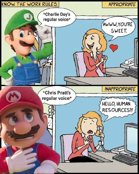 Mario Voice Work Rules