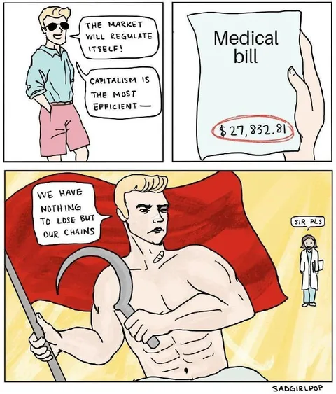 Capitalism Medical Bill Reaction