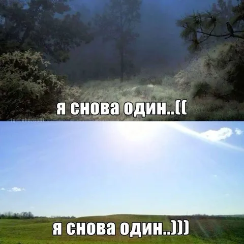 Я снова один