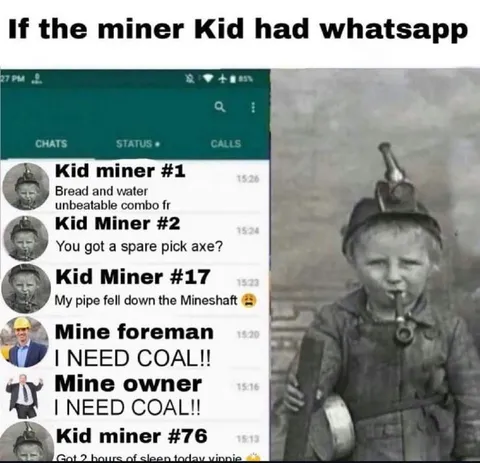 If the Miner Kid Had WhatsApp