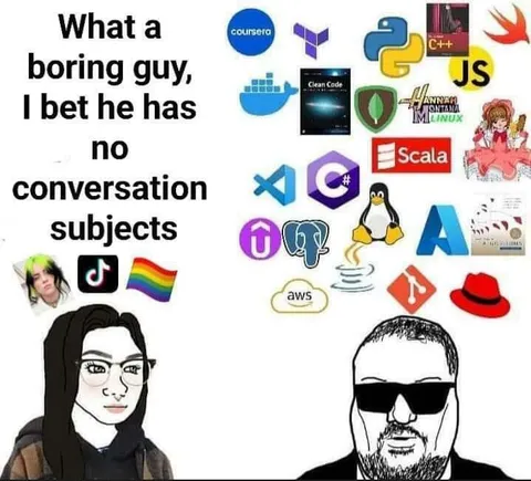 Boring Guy Has No Conversation Subjects