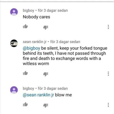 Nobody Cares Comment Thread
