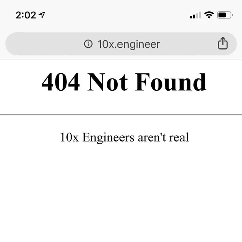 10x Engineers Aren't Real