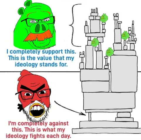 Ideology Supports and Fights