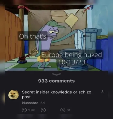 Europe Being Nuked Reaction