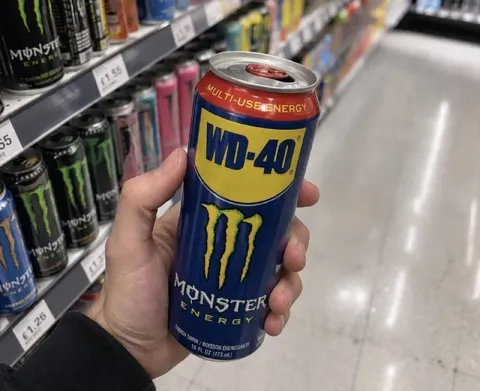 Monster Energy WD-40 Can
