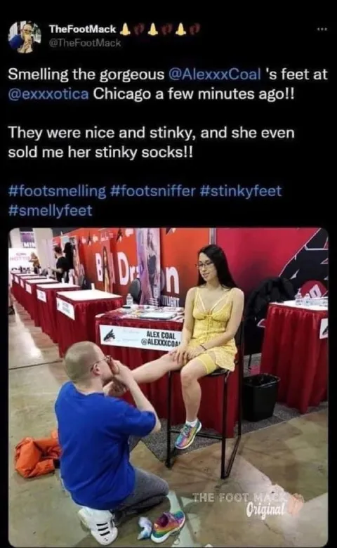 Smelling the Gorgeous Feet