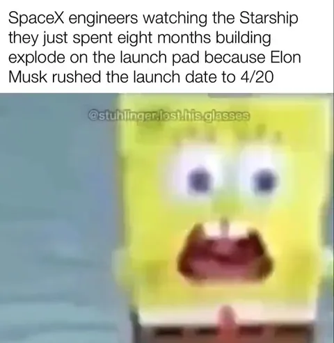 SpaceX Engineers Watch Starship Explode