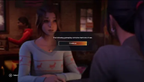 Gameplay Contains Mentions of Sex