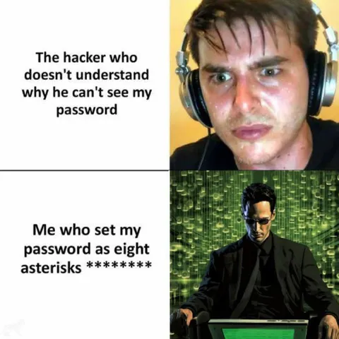 Hacker Can't See Password