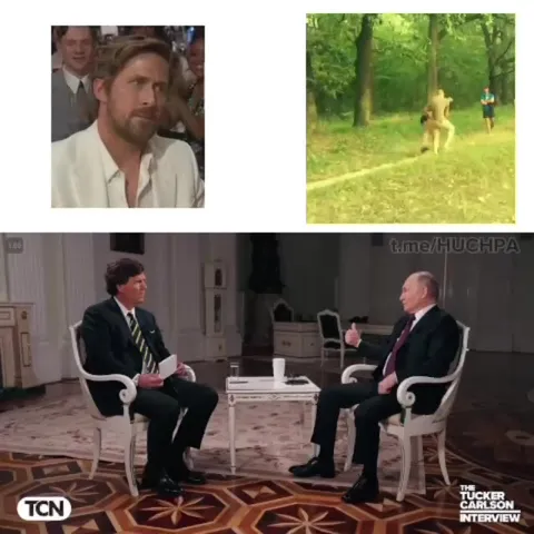 Райан Гослинг смотрит интервью