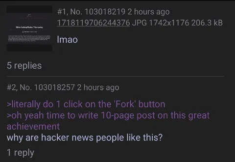 Hacker News Forking Drama