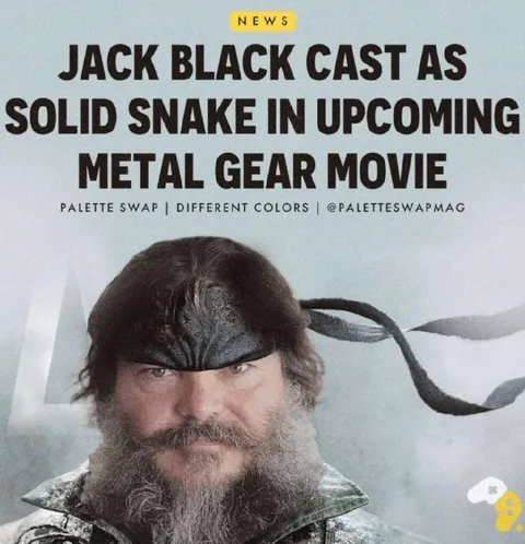 Jack Black as Solid Snake
