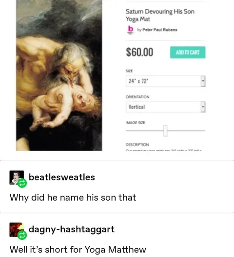 Saturn Yoga Matthew Joke