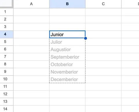 When Months Become Junior
