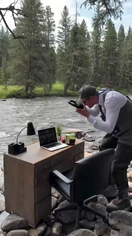 Working From Anywhere by the River