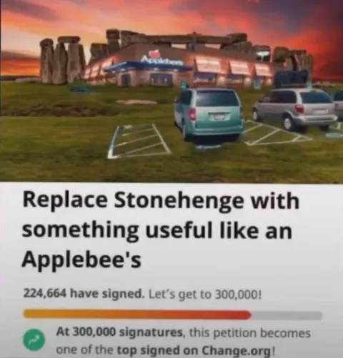 Replace Stonehenge With Applebee's