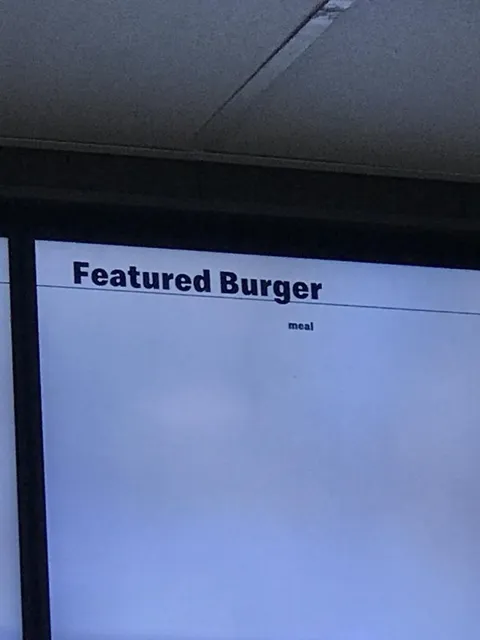 Blank Featured Burger Menu