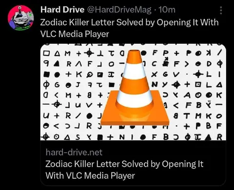 Zodiac Killer VLC Solution