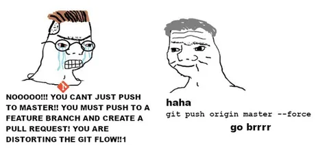 Git Push Master vs Force Push