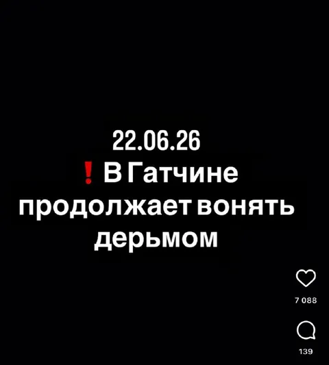 В Гатчине продолжают вонять дерьмом